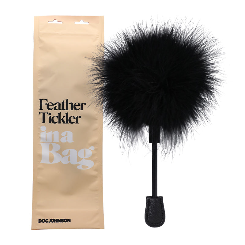 Doc Johnson Feather Tickler In A Bag Black-Pinkfoxxx