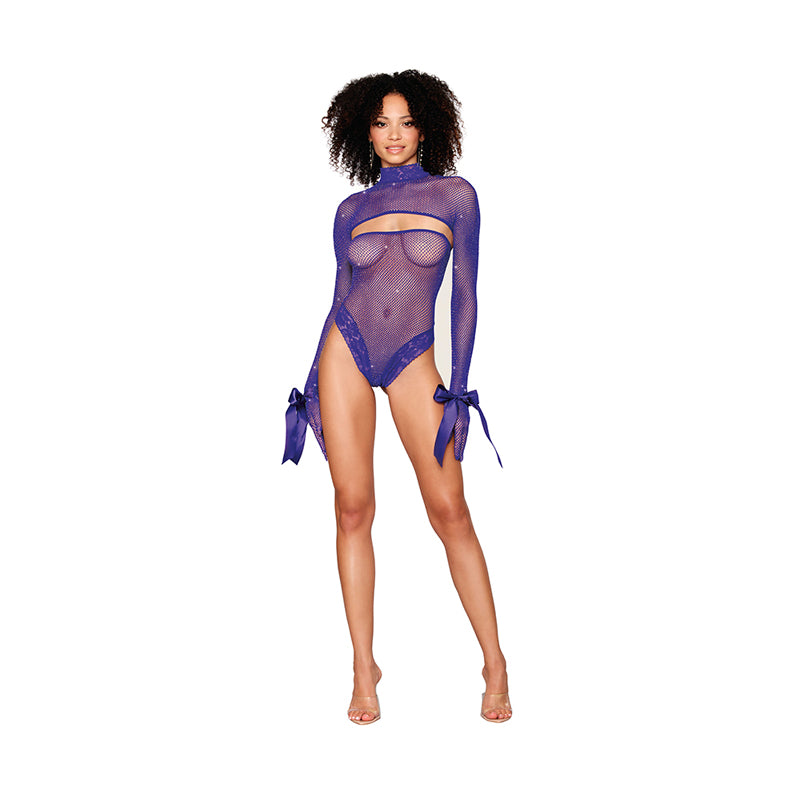 Dreamgirl Teddy & Shrug Restraint Violet O/S-Pinkfoxxx