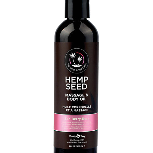 MASSAGE & BODY OIL ZEN BERRY ROSE 8 OZ - EBMAS014