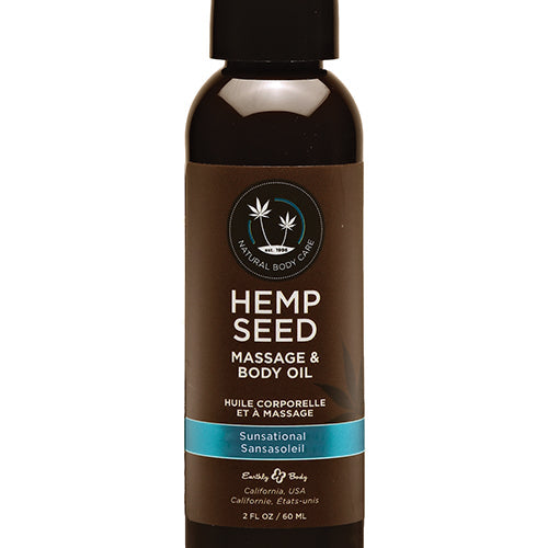 HEMP SEED MASSAGE OIL SUNSATIONAL 2 OZ - EBMAS246