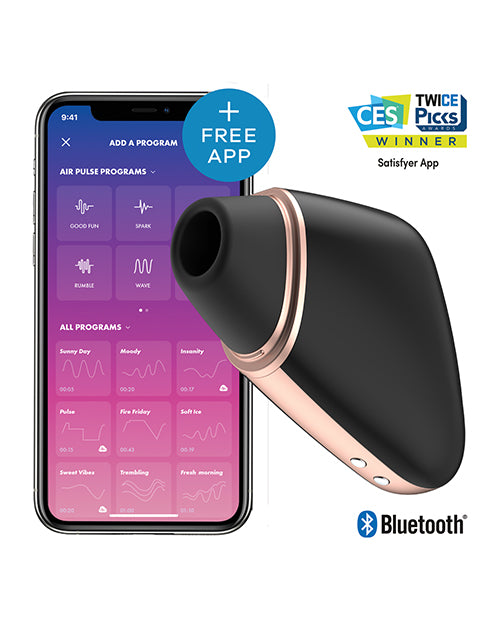 SATISFYER LOVE TRIANGLE BLA W/ APP (NET) - EIS07540