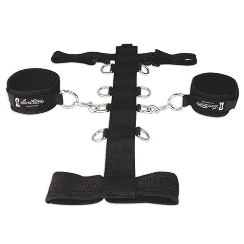 LUX FETISH 3PC ADJUSTABLE NECK & WRIST RESTRAINT SET - ELLF1463