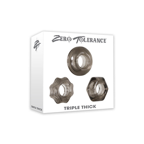 ZERO TOLERANCE TRIPLE THICK COCK RING TRIO - ENZECR32372