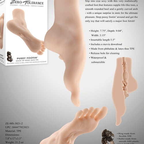 ZERO TOLERANCE PUSSY FOOTIN LIGHT - ENZEMS30212