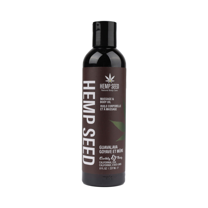 Earthly Body: Massage Oil Guavalava 8oz-Pinkfoxxx