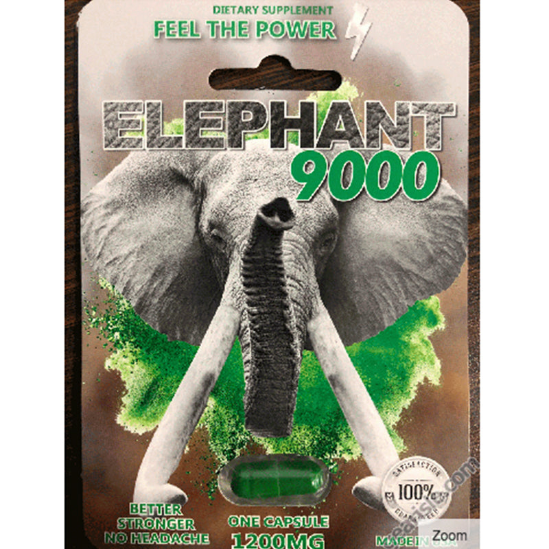 Elephant 9000 Male Enhancer 1ct-Pinkfoxxx