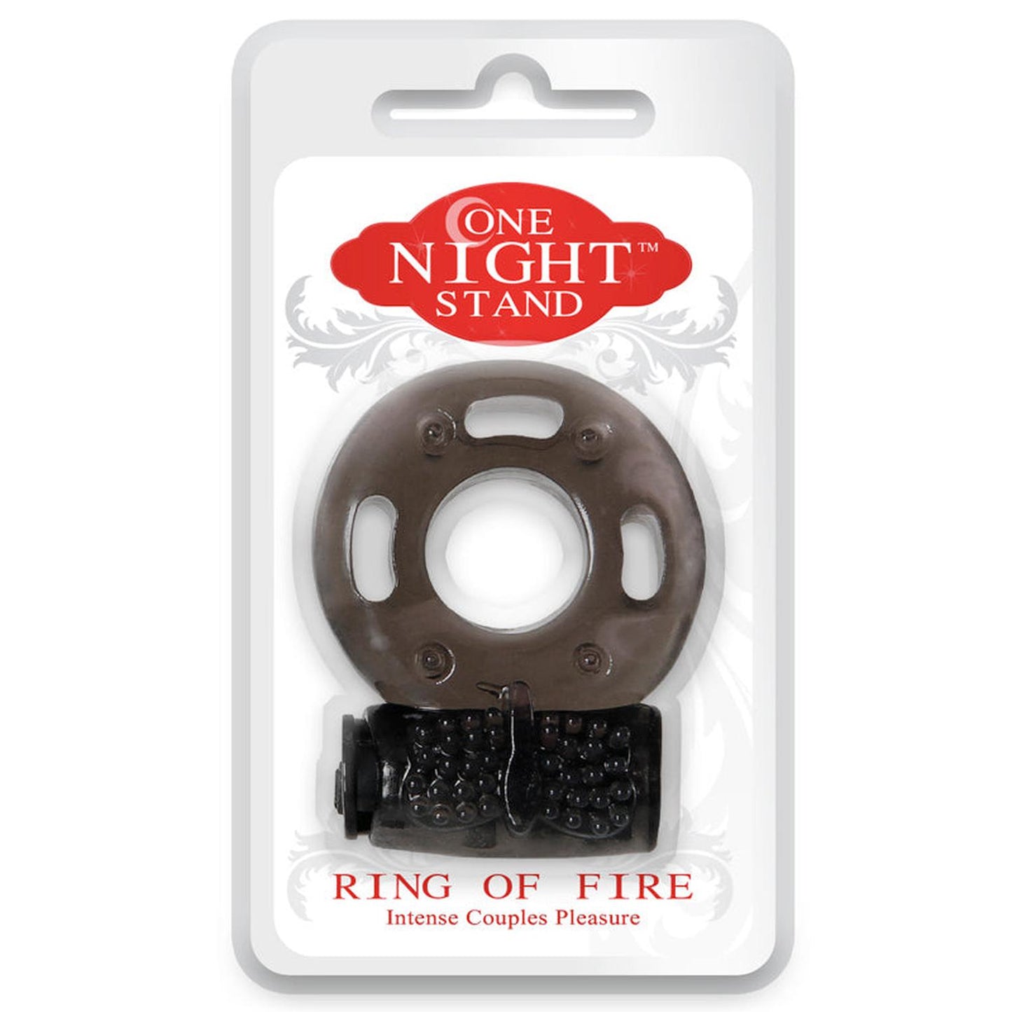 Evolved One Night Stand Ring of Fire Vibrating Cockring Smoke-Pinkfoxxx