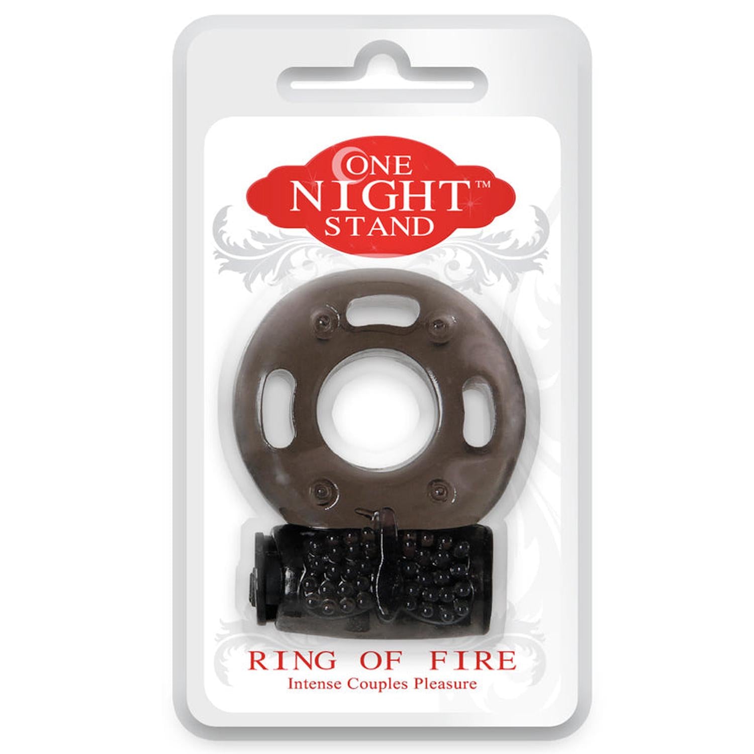 Evolved One Night Stand Ring of Fire Vibrating Cockring Smoke-Pinkfoxxx
