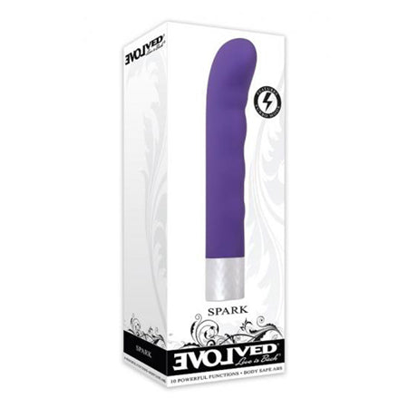 Evolved Spark Rechargeable G-Spot Vibrator Purple-Pinkfoxxx