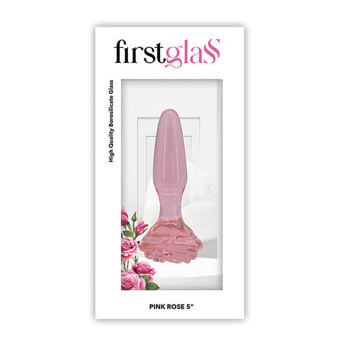 FIRST GLASS ROSE BUTT PLUG S - FRFIRST011986