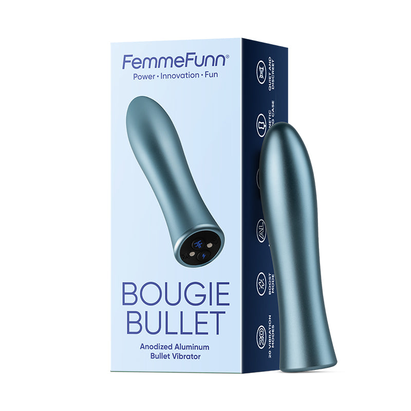 FemmeFunn Bougie Bullet Rechargeable Aluminum Vibrator-Pinkfoxxx