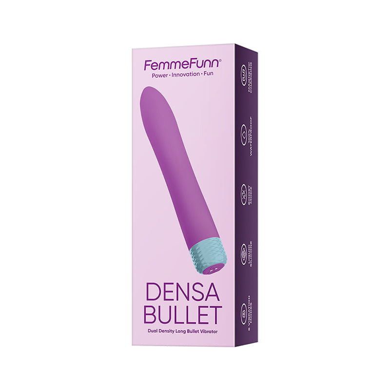 FemmeFunn Densa Bullet Rechargeable Dual Density Silicone Slimline Vibrator-Pinkfoxxx