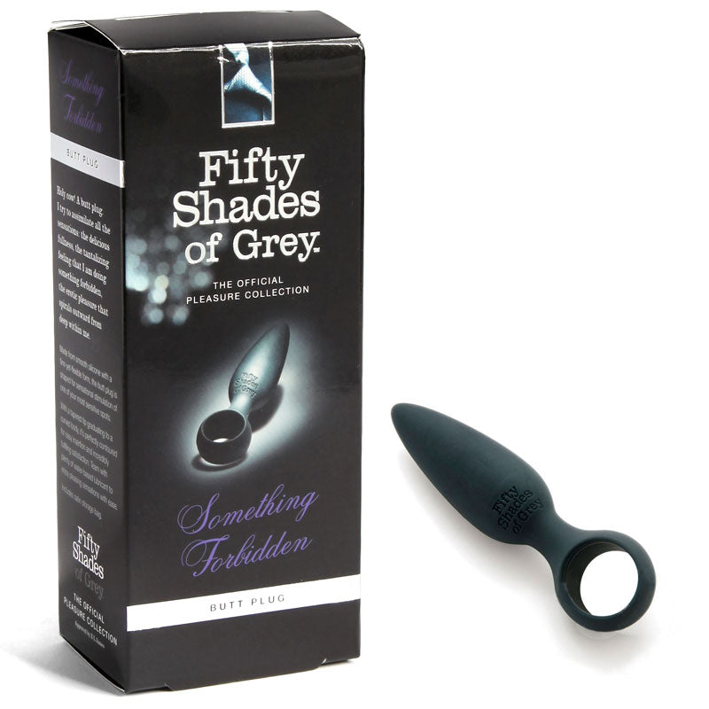 Fifty Shades of Grey Something Forbidden Silicone Butt Plug Black-Pinkfoxxx