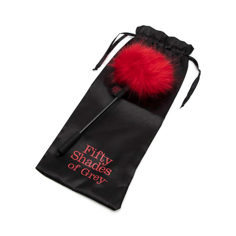 Fifty Shades of Grey Sweet Anticipation Faux Feather Feather Tickler Red-Pinkfoxxx
