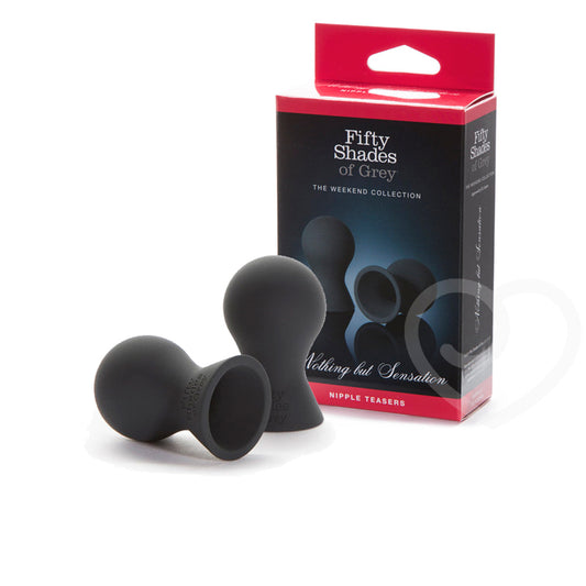 Fifty Shades of Grey Weekend Collection Nothing But Sensation Silicone Nipple Teasers Black-Pinkfoxxx