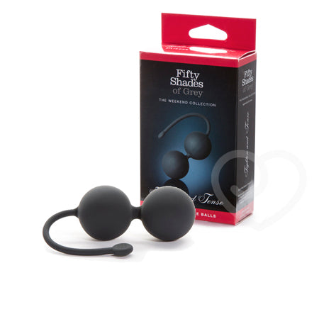 Fifty Shades of Grey Weekend Collection Tighten and Tense Silicone Jiggle Balls Black-Pinkfoxxx