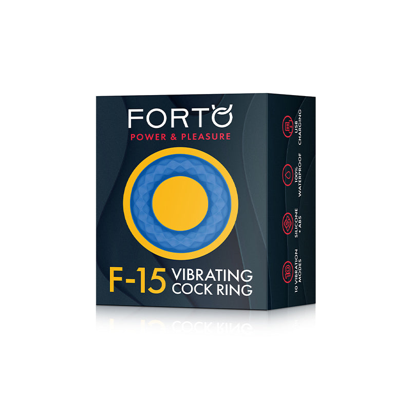 Forto F-15 Rechargeable Silicone Vibrating Cockring-Pinkfoxxx