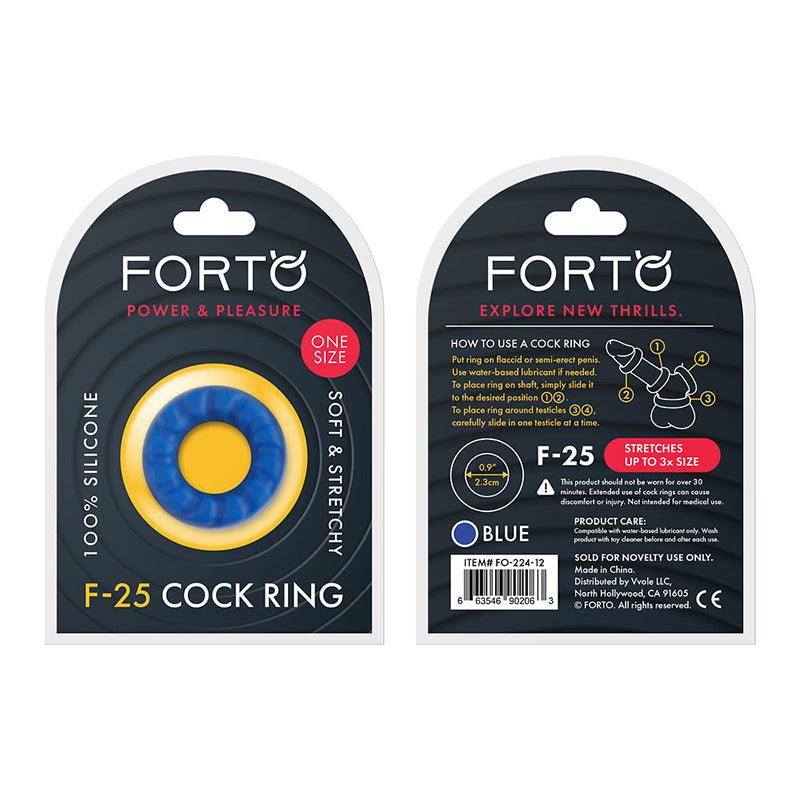 Forto F-25 Liquid Silicone Cockring 23mm-Pinkfoxxx