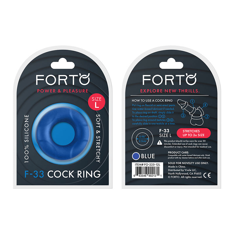 Forto F-33 Liquid Silicone Cockring-Pinkfoxxx