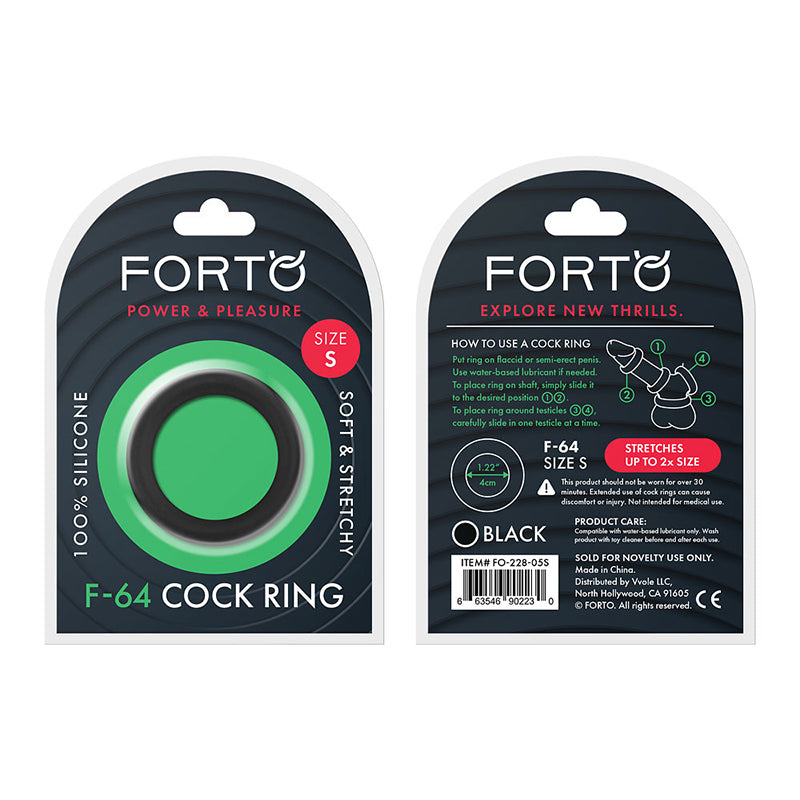 Forto F-64 Wide Liquid Silicone Cockring-Pinkfoxxx