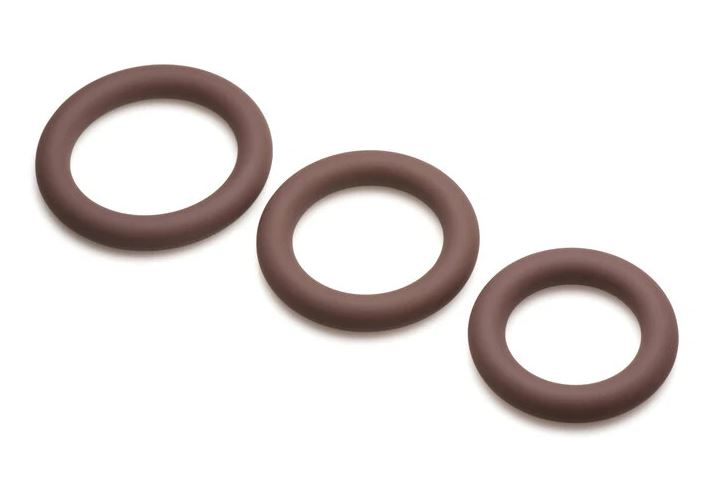 JOCK DISCREET SILICONE COCK RING SET DARK - CN09095411