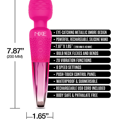 NIXIE WAND MASSAGER PINK OMBRE METALLIC - GN1000314