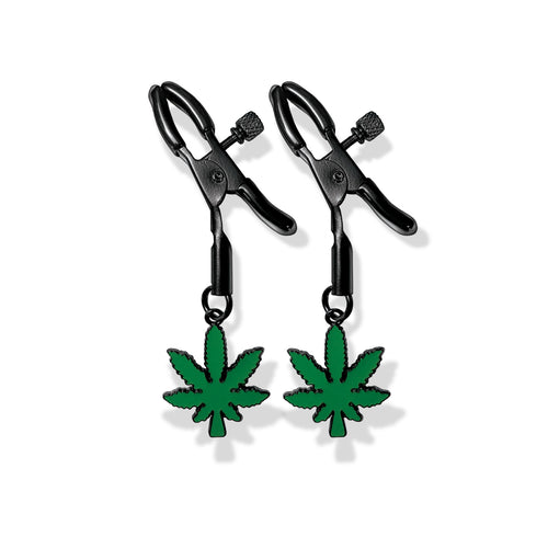STONER VIBES ADJUSTABLE NIPPLE CLAMPS CHRONIC COLLECTION - GN2000135