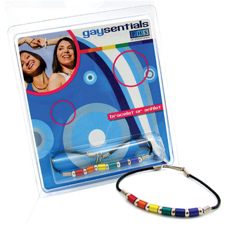 Gaysentials Rainbow Aluminum Tube Bracelet (8 Inches)-Pinkfoxxx