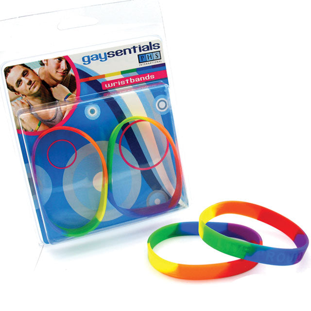 Gaysentials Rainbow Silicone Bracelet Set-Pinkfoxxx
