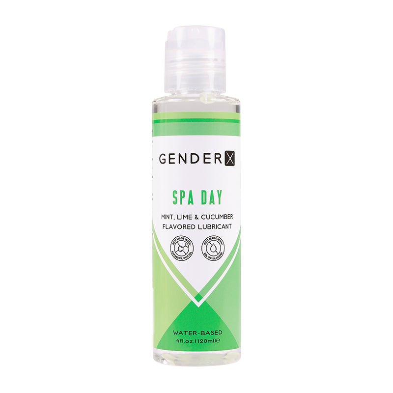Gender X Spa Day Mint, Lime & Cucumber Flavored Water-Based Lubricant-Pinkfoxxx