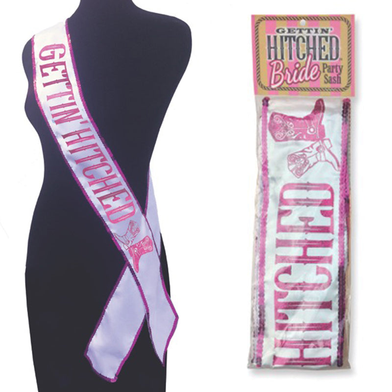 Getting Hitched Glitter Sash-Pinkfoxxx