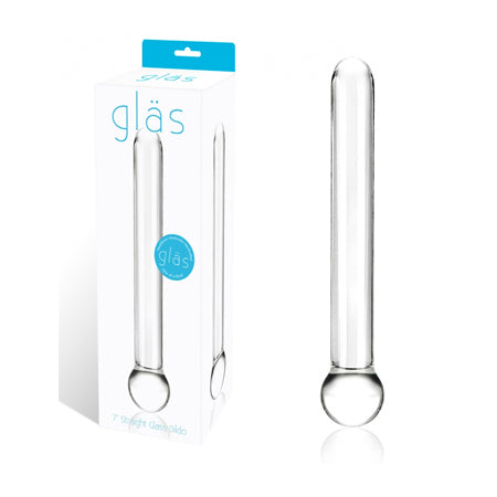 Glas 7 in. Straight Glass Dildo-Pinkfoxxx