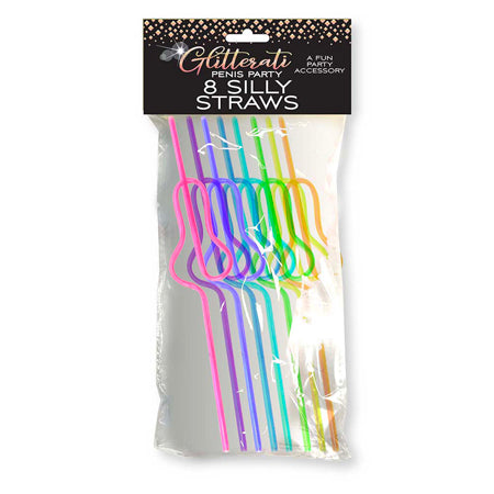 Glitterati Penis Party Silly Straws 8-Pack-Pinkfoxxx