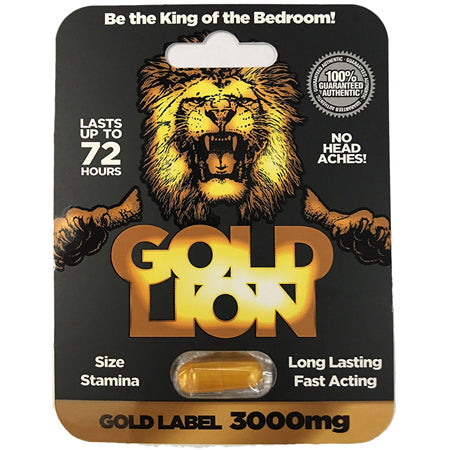 Gold Lion Male Enhancement Pill 1ct-Pinkfoxxx