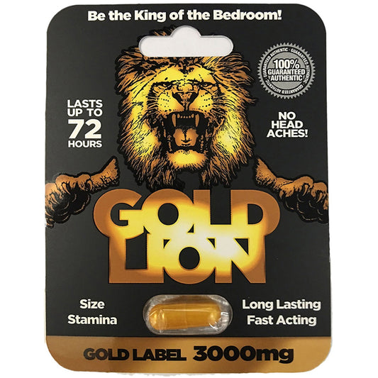 Gold Lion Male Enhancement Pill 1ct-Pinkfoxxx