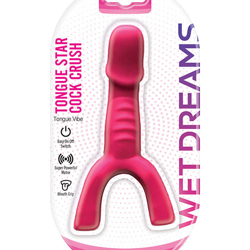 TONGUE STAR COCK CRUSH TONGUE VIBE PINK