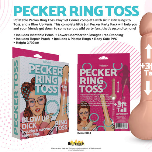 INFLATABLE PECKER RING TOSS