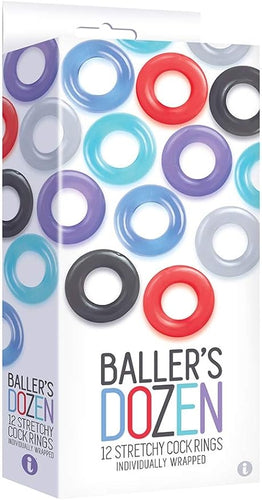 9'S S 12PC TPR COCK RING SET - IB2603