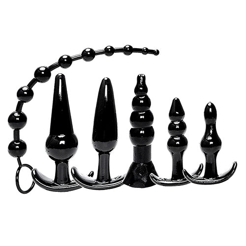 TRY-CURIOUS ANAL PLUG KIT BLACK - IB80132