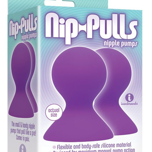 9'S SILICONE NIP PULLS VIOLET - IB23112