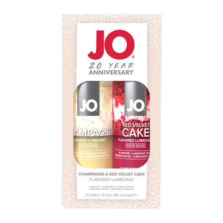 JO 20th Anniversary Water-Based Flavored Lubricant 2-Piece Gift Set-Pinkfoxxx