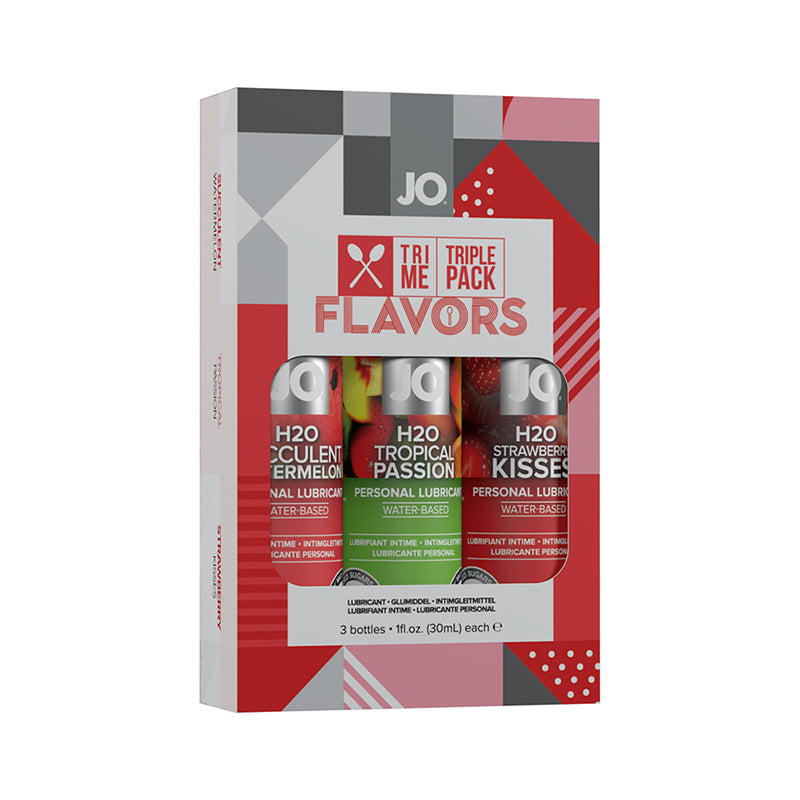 JO Tri Me Triple Pack Flavors Water-Based Lubricant Gift Set 1 oz. Each-Pinkfoxxx