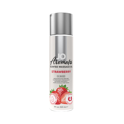 JO AROMATIX STRAWBERRY MASSAGE OIL 4OZ - JO40129
