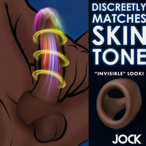 JOCK SILICONE COCK & BLL RING DARK - CN09097111
