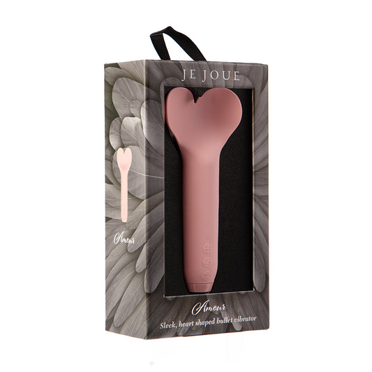 Je Joue Amour Rechargeable Silicone Heart-Shaped Fluttering Tip Bullet Vibrator-Pinkfoxxx