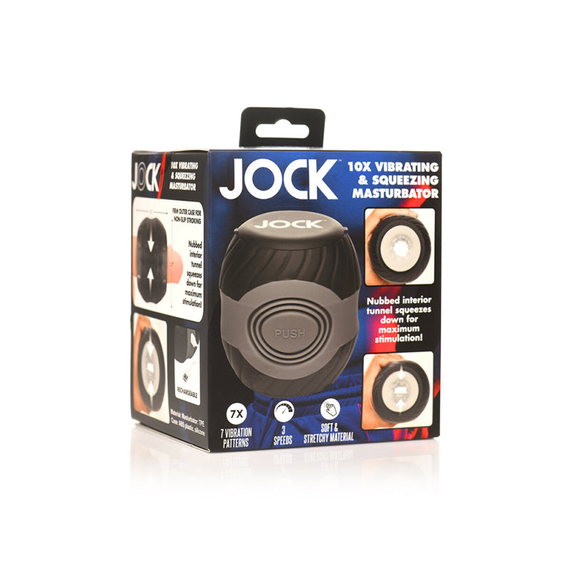 Jock 10X Vibrating Double Masturbator-Pinkfoxxx