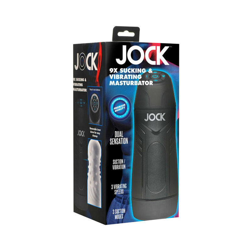 Jock Sucking & Vibrating Masturbator White-Pinkfoxxx