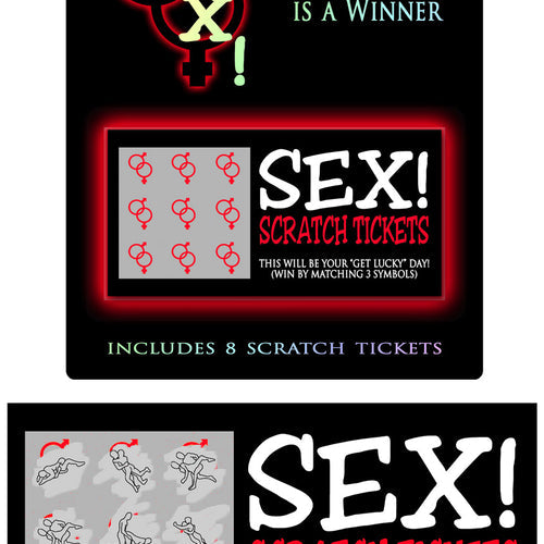 SEX SCRATCH TICKETS