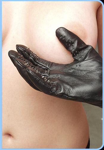 VAMPIRE GLOVES LEATHER SMALL - KL529