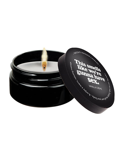 (D) THIS SMELLS LIKE WERE GUNN HAVE SEX 2OZ MASSAGE CANDLE